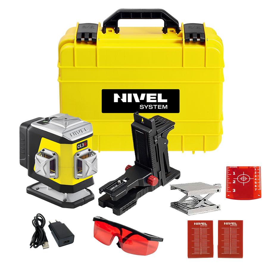 Laser krzyżowy Nivel System CL3R czerwony